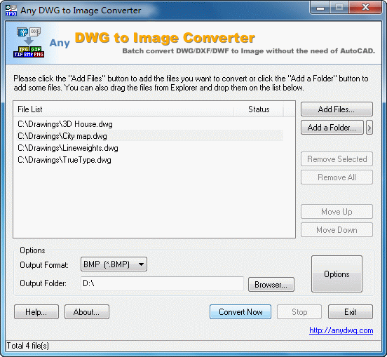 DWG to JPG Screenshot